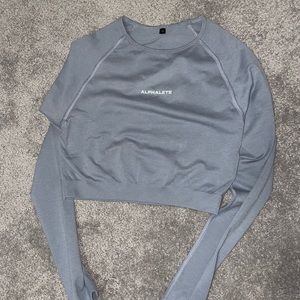 Alphalete new gray long sleeve top
